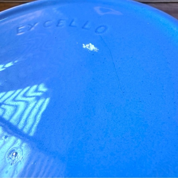 Vintage 1940s EXCELLO Ceramic Warming Baby Dish Blue & White with Musical Bears - Picture 13 of 14